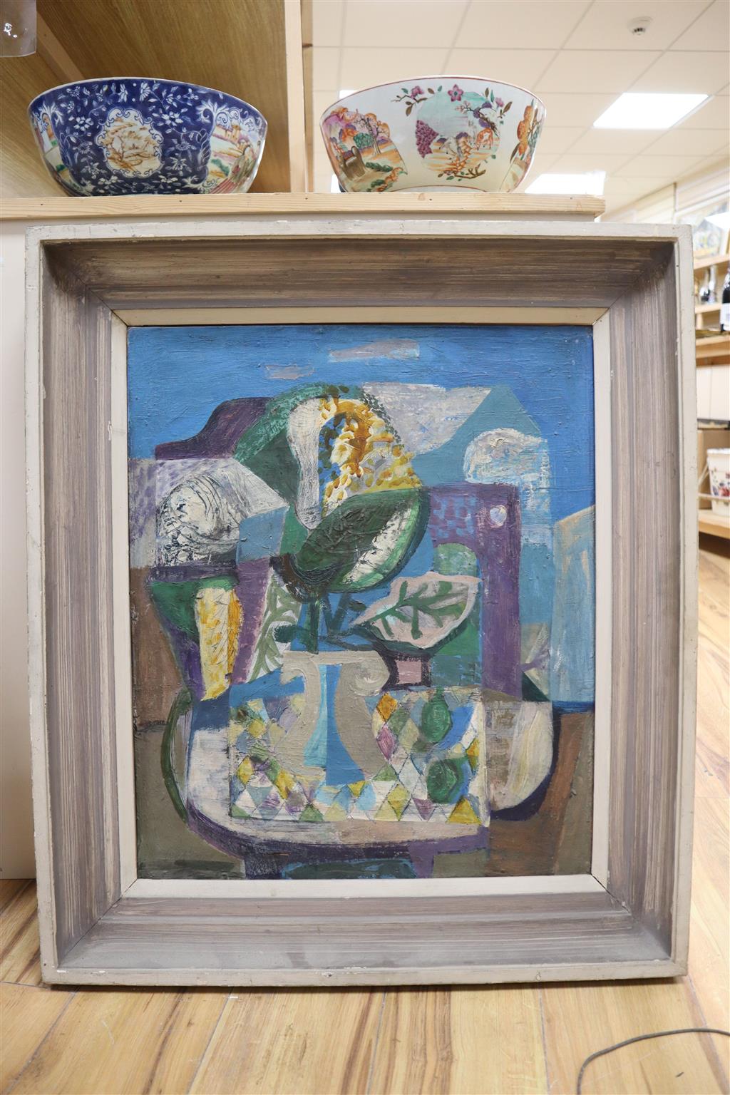 Wickham, oil on canvas, Untitled still life, signed, 60 x 50cm